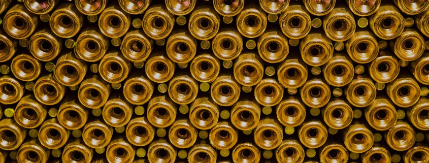 Champagne bottles